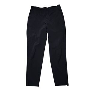 Athleta Brooklyn Ankle Pants Women's 4 Black Slash Pockets Pull On Chic Preppy
